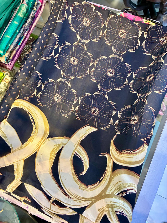 Noir Royale Satin Saree