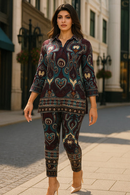 Royale Paisley Pakistani Co-ord Set