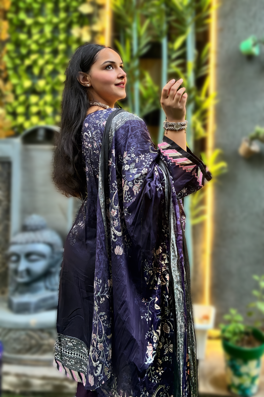 Inara Amethyst Grace | Lawn Cotton Pakistani Suit Set