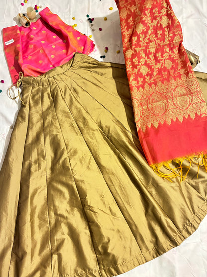 Sunehri Gulab Golden Blush Lehenga Set