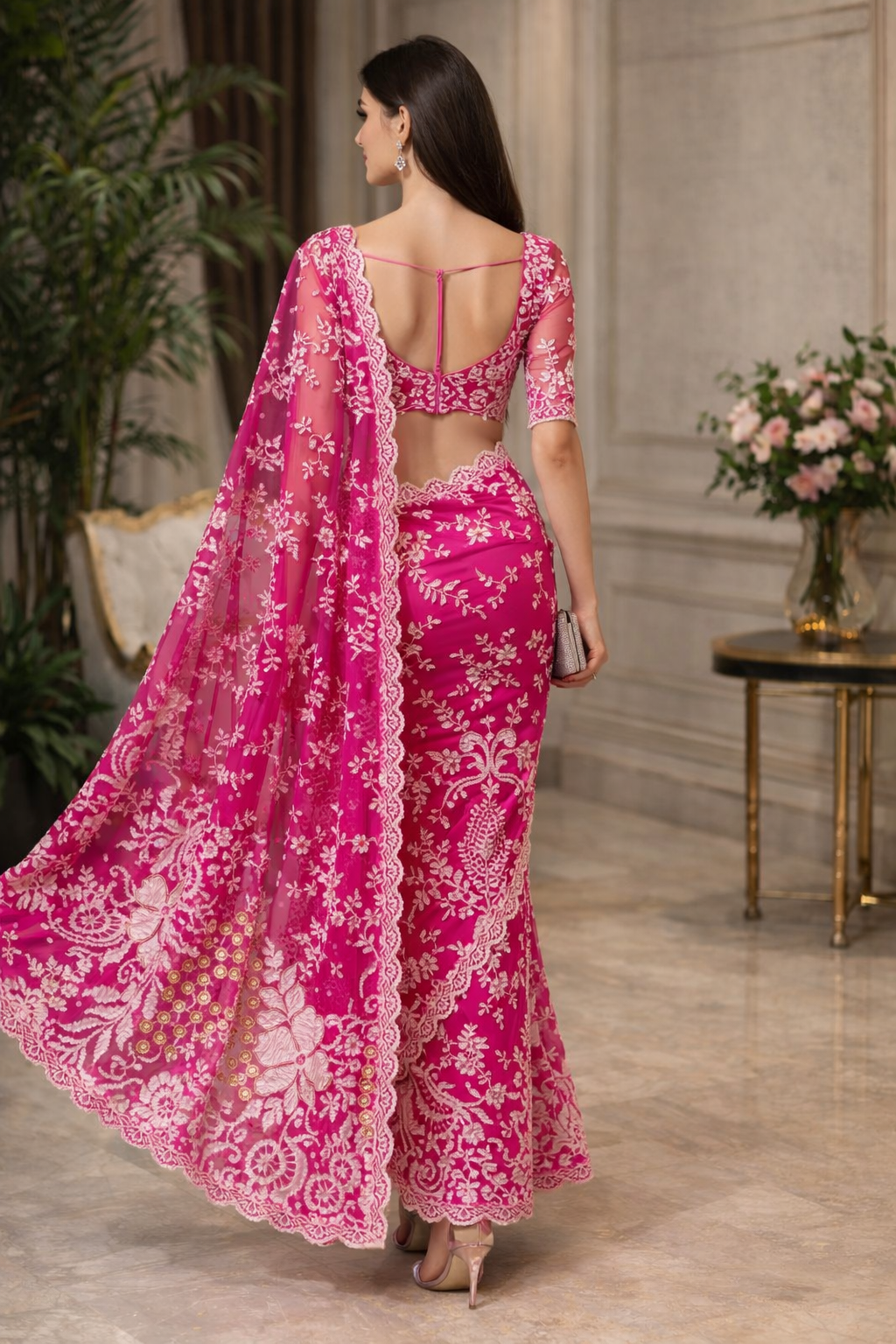 Iris Veil Net Saree