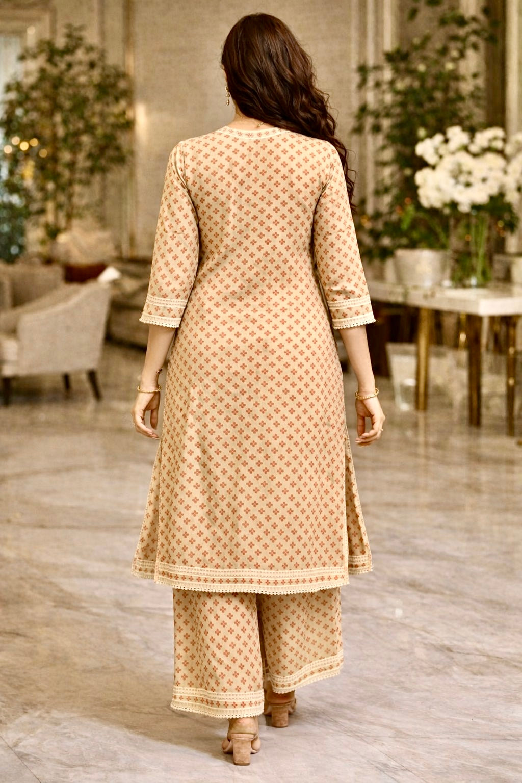 Desi Vitton Cotton Kurta Set