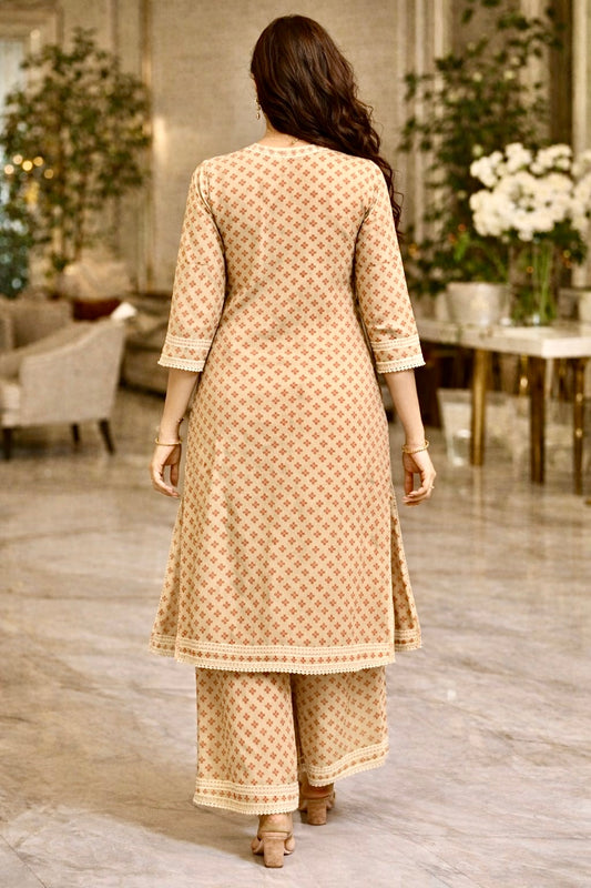 Desi Vitton Cotton Kurta Set