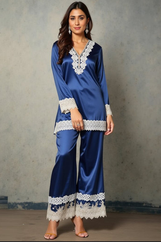 Midnight Muse Satin Co-ord