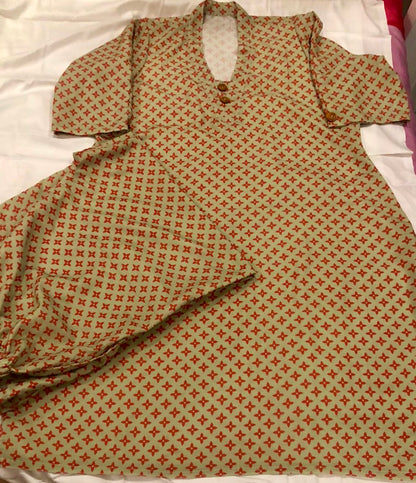 Desi Vitton Cotton Kurta Set