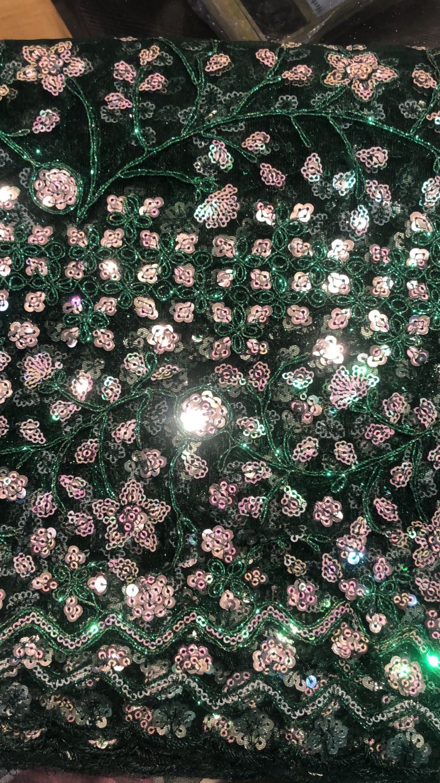 Midnight Bloom Luxe Net Saree