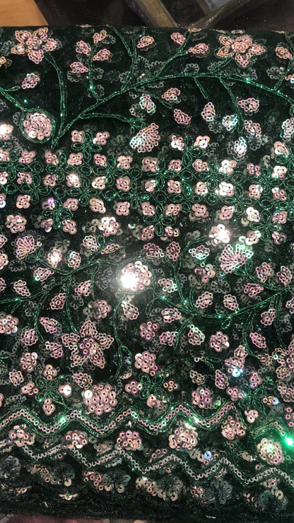 Midnight Bloom Luxe Net Saree