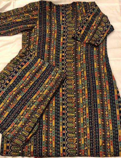 Tribal Tapestry Cotton Kurta Set