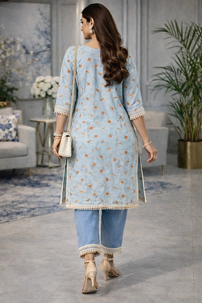 Pastel Bloom Kurta Set
