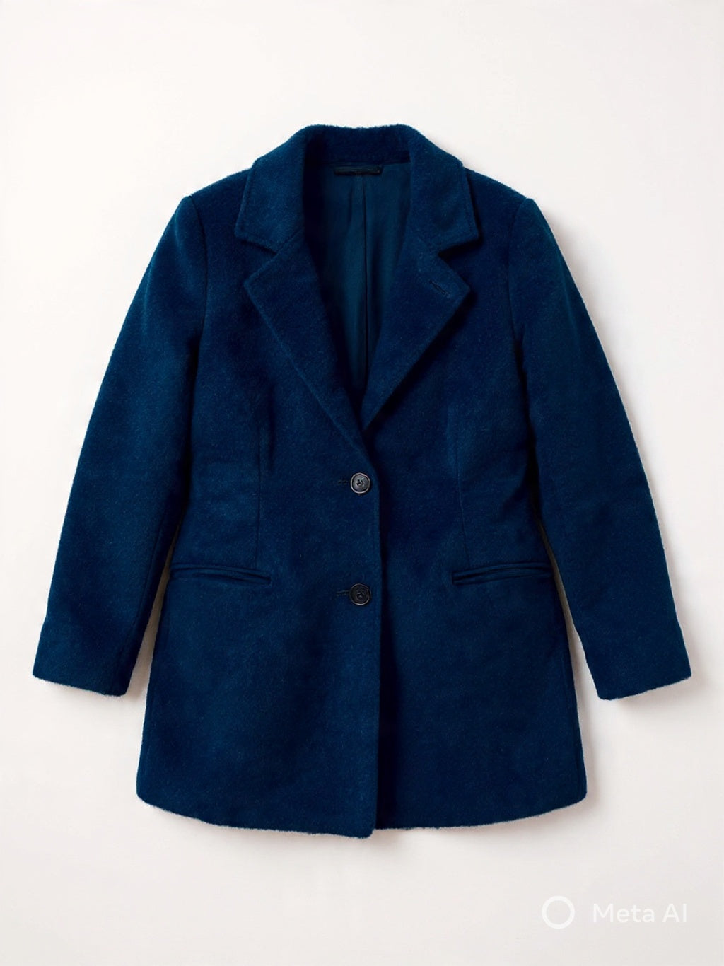 Teal Classic Buttoned Winter Coat