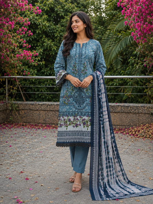 Falak Regal | Lawn Cotton Pakistani Suit Set