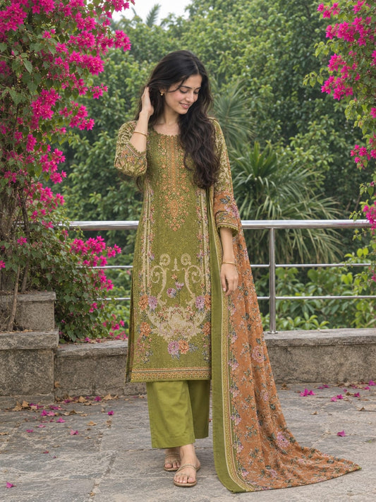 Noor-E-Zehra | Lawn Cotton Embroidered Pakistani Suit Set
