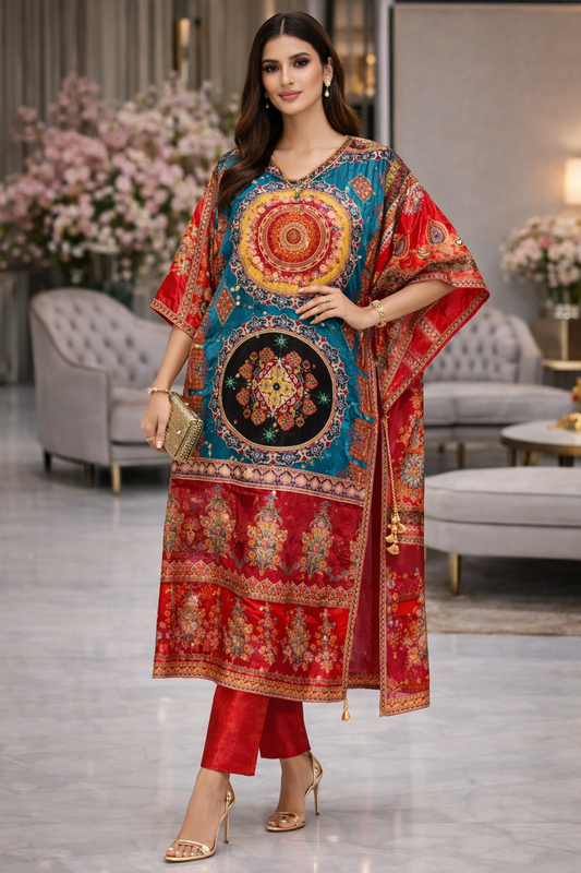 Zarina Bohemian Radiance Kaftan Set