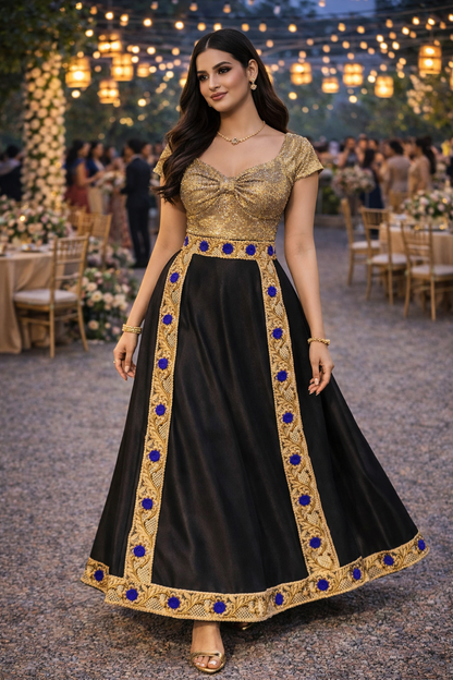 Midnight Royale Lehenga Skirt Set