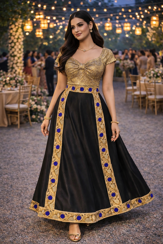 Midnight Royale Lehenga Skirt Set
