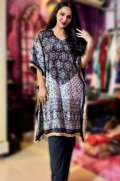 BnW Midnight Mosaic Kaftan