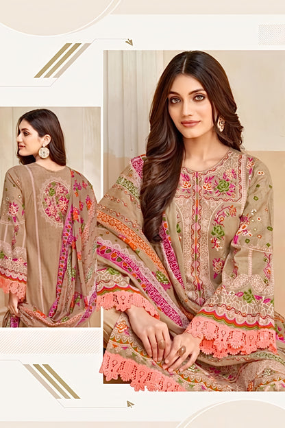 Noor Sand Bloom Pakistani Suit Set