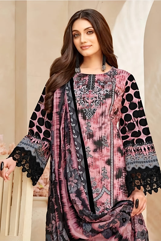 Aafreen Rosewood Noir Pakistani Suit Set