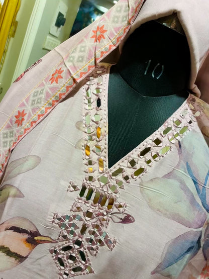 Birdsong Garden Mulmul Suit Set